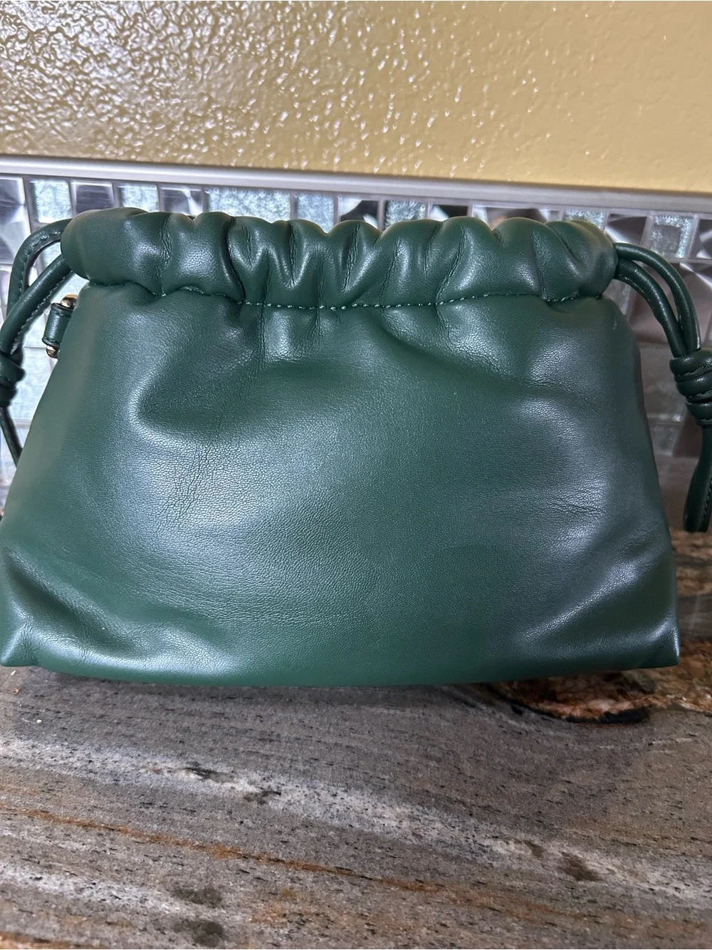 Michael Kors Green Women's Cross body Bag with Gold Chain
